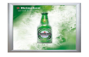 Silver A1 Led Backlit Light Box For Advertising With Low Energy Consumption