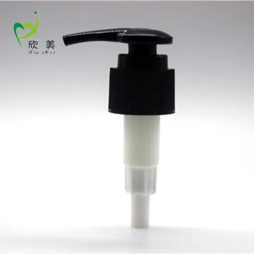 Black lotion pump bottle 24/410 28/410 treatment pump