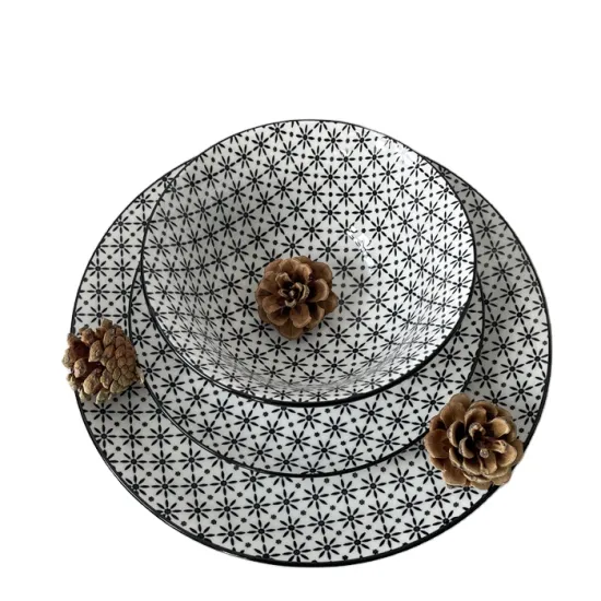 Customizable Sets Tempered Glass Plates Bowl Opal Ware