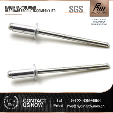 China dome head open end aluminum blind rivet stainless steel