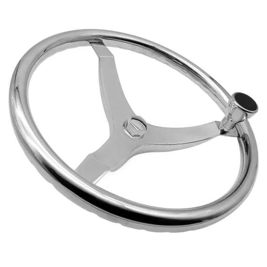High quality Steering Wheel 316ss 3 Spokes Captain Wheel Marine Hardware Grade Boat Equipment for sale