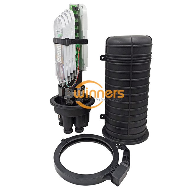 Mechanical Sealing Dome Fiber Optic Splice Closure with 2 In 4 Out