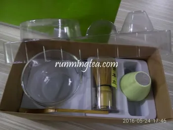 Customized Glass Matcha Bowl Ceremony Sets (including bowl, scoop, whisk & holder)                        
                                                Quality Choice