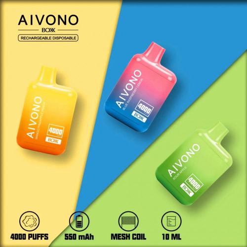 AIVONO AIM AIM BOXX 4000 PUFFS VAPE DISPOVÍVEL