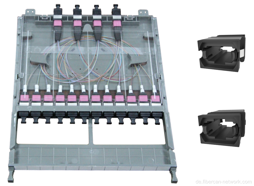 24 Faser -MTP/MPO bis 8 Faser -MTP/MPO -Glasfaserkassette