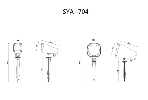 LED spotlight for hot spring village