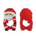 Silicone Christmas Snowman Satan Gingerbread Man Teether