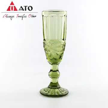 Wholesale coloured wedding glassware champagne glass cup
