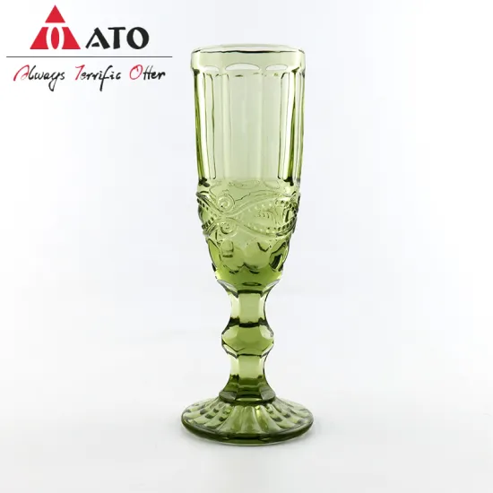Wholesale coloured wedding glassware champagne glass cup