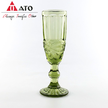 Wholesale coloured wedding glassware champagne glass cup