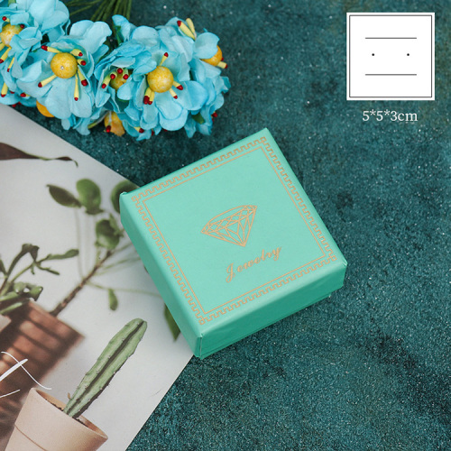 Green Jewelry Packing Box with Custom Logo