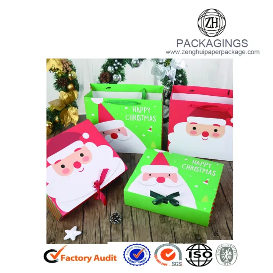2017fancy christmas gift paper packaging boxes