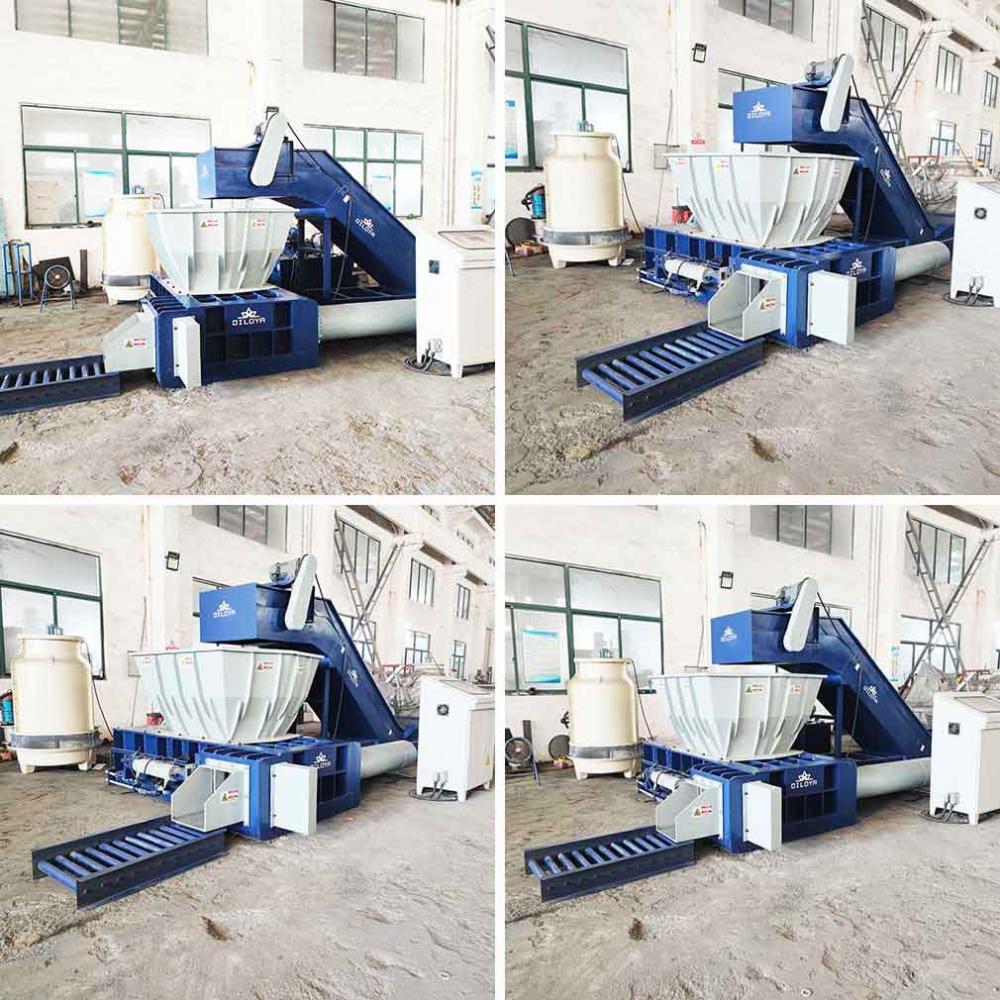 Hopper Feed Waste Cans Compress Baler