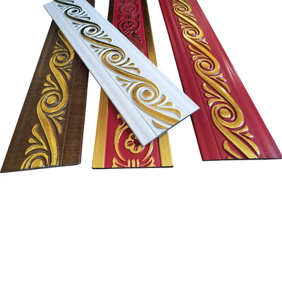 Waterproof Home Decor: Easy Install Gold Baseboard and Luxury Wall Skirting Molding for Flooring