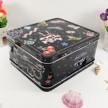 custom fancy kids lunch metal tin