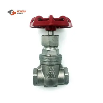 Stainless steel gate valve threaded end