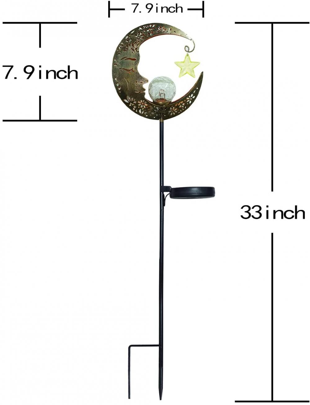 Lanterna di luna solare per decorazioni per prato da patio