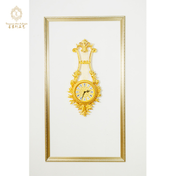 Factory Direct High Quality Luxury Gold Classic Wall Clock for Home Decor