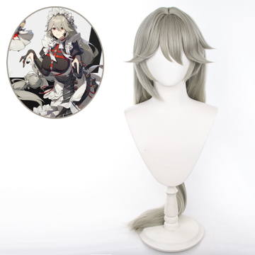 Alexandrina Sebastiane Grey-Green Cosplay Wig 100 cm de largo desde Zenless Zone Zero