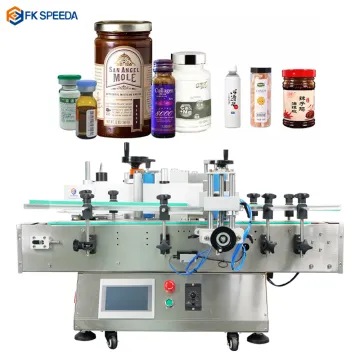 Automated Labeling Solutions: Double-Sided Labeling Machine for Round Bottles with Date Printing