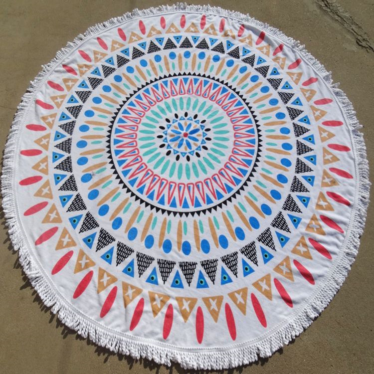 Round Beach Towel Printed