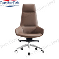 Manager Executive Genuine Leather Office Chairs Luxury Ergonomic Genuine Leather Office Chairs Factory