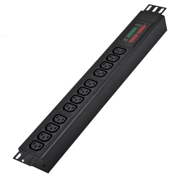 19U وحدة توزيع الطاقة PDU المقننة مع منافذ C13