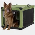 Collapsible Portable Dog Crate with Strong Steel Frame
