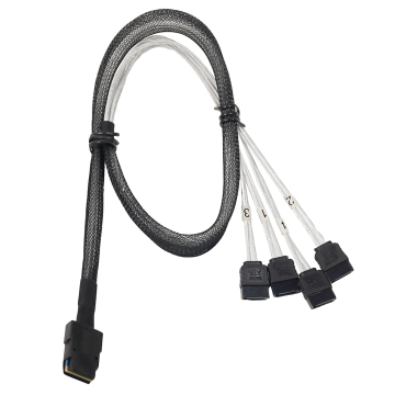 Slim SAS Cable SFF-8087 36 Pin to 4x SATA 3.0 7 Pin RAID Cable