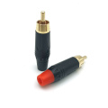 Straight Soldering RCA Male Audio Speaker Plug Adapter