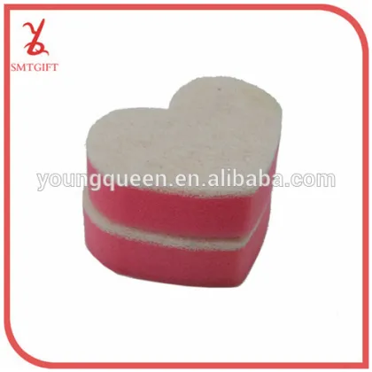 QJB32 2015 heart - shaped sponge / sponge scouring cloth / cleaning cloth