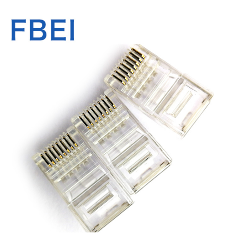 Cat6 RJ45 สิ้นสุดขั้วต่อจีบสายเคเบิลอีเธอร์เน็ต