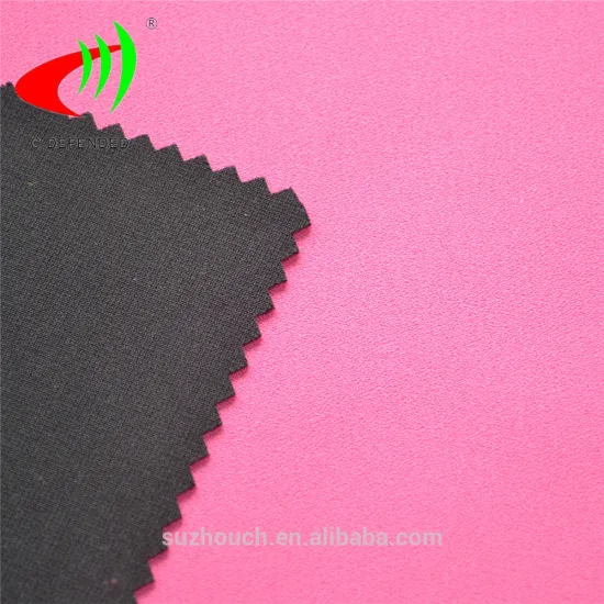 polyester fabric with knitted fabric for winter dress jacket