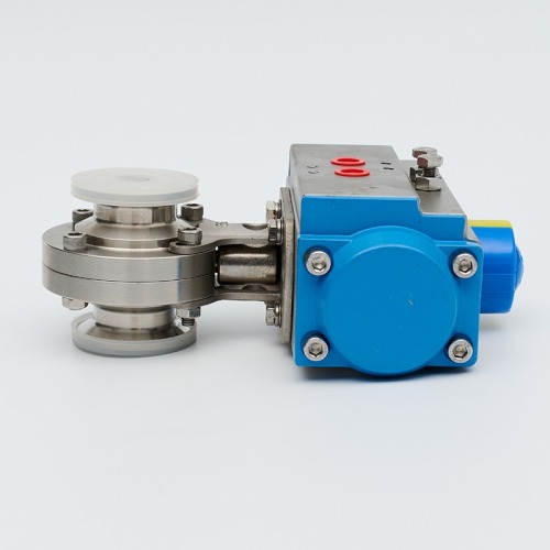 Pneumatic quick installation butterfly valve