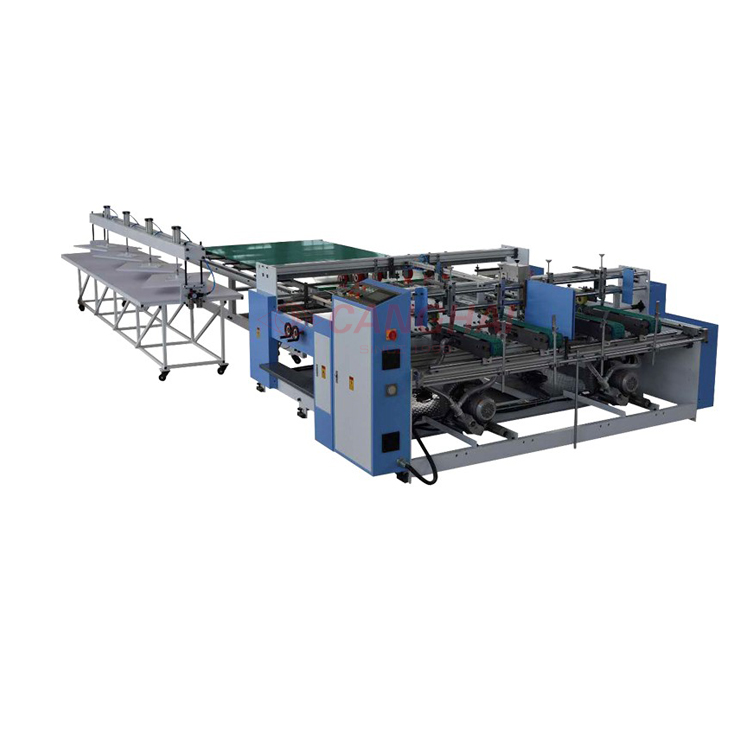 Best semiautomatic 2 pieces folder gluer machine price