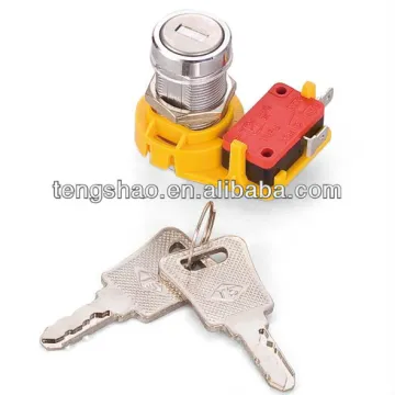 27mm waterproof brass key micro switch lock