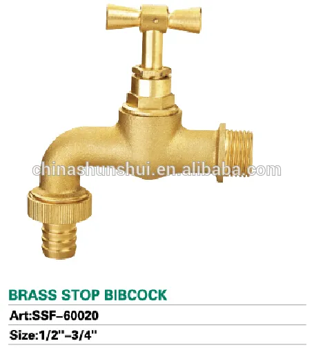Cast Brass Stop Bibcock Taps valve with T-handle SSF-60020