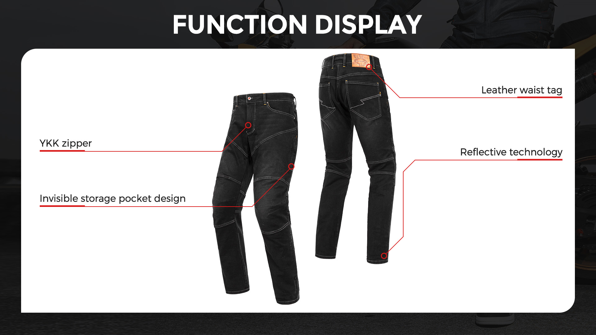 best casual motorcycle pants