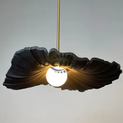 Nordic Restaurant Bedroom Bedside Lotus-Shaped Pendant Light