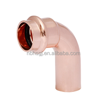 90 Degree Elbow FTGXC Copper Press Fittings with V Profile: A Comprehensive Plumbing Supplier Offering BS8751/EN1254 Standards