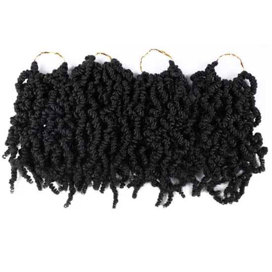 Pre twisted Spring Twists Crochet Hair Braids 10 inch Bomb Twists