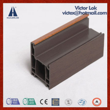 Huazhijie high quality color pvc window profile