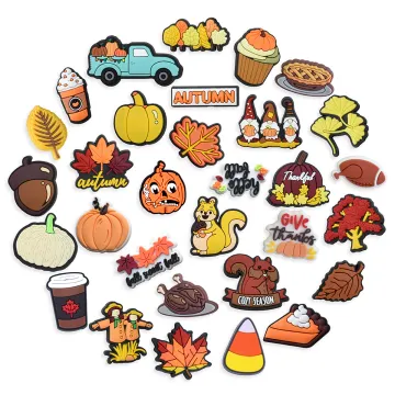 Autumn Thanksgiving Style Soft PVC Cartoon Shoe Accessories Charm Wholesale