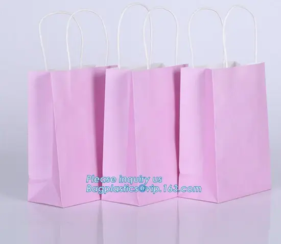 Custom Paper Bag/Kraft Paper Bag/Gift Bag, Colorful Paper Gift Bags With Rope Handles, Gift Packaging Luxury Branded Stone Kraft