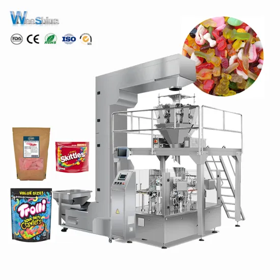 Premade Pouch Gummy Bears Candy Doypack Packing Machine