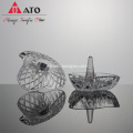 ATO Sugar Galssware Ring forma decorativa de vidrio