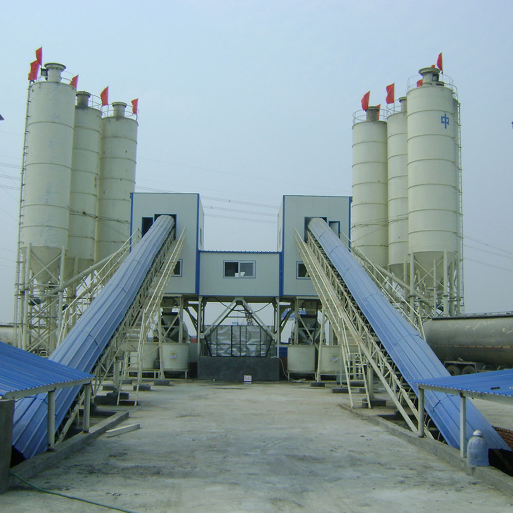 Fixed type mini ready mixed concrete mixing plant