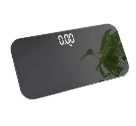 Portable LED Display Body Fat Scales with Rectangular Mirror and Electronic Mini Weight Measurement