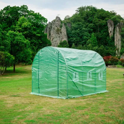 Greenhouse Outdoor Tarpaulin - Leno Tarp Reinforced Poly Sheeting 3x3 Weave