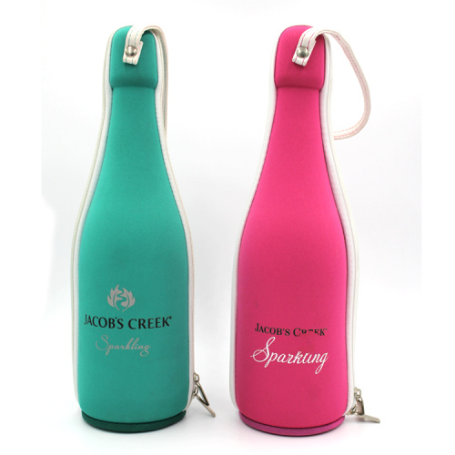 Hot Selling custom eva single wine bottle carrying case with zipper
